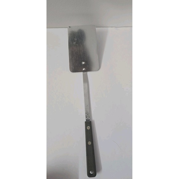 EKCO Forge Solid Spatula Turner Flipper Riveted Stainless Black Handle USA - Picture 1 of 7